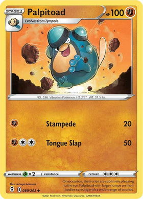 Palpitoad [089/203] [Evolving Skies] Reverse Holofoil