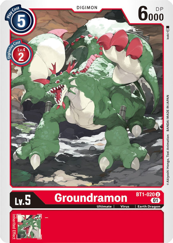 Groundramon (Alternate Art) [BT1-020] [Starter Deck 07: Gallantmon]