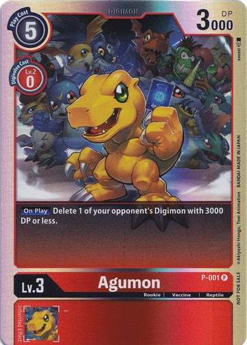 Agumon - P-001 (Rainbow Foil) [P-001 P] [Digimon Promotion Cards] Foil