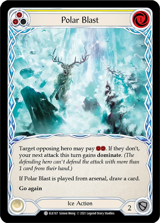 Polar Blast (Yellow) [ELE167] [Tales of Aria] 1st Edition Normal