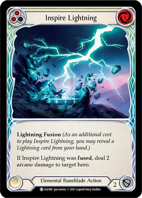 Inspire Lightning (Yellow) [ELE089] [Tales of Aria] Unlimited Edition Rainbow Foil