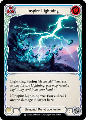Inspire Lightning (Blue) [ELE090] [Tales of Aria] Unlimited Edition Rainbow Foil