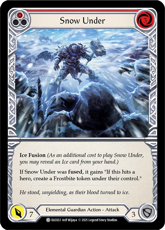Snow Under (Red) [ELE022] [Tales of Aria] Unlimited Edition Rainbow Foil