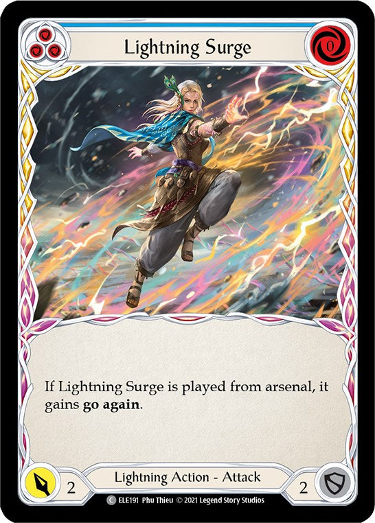 Lightning Surge (Blue) [ELE191] [Tales of Aria] Unlimited Edition Normal