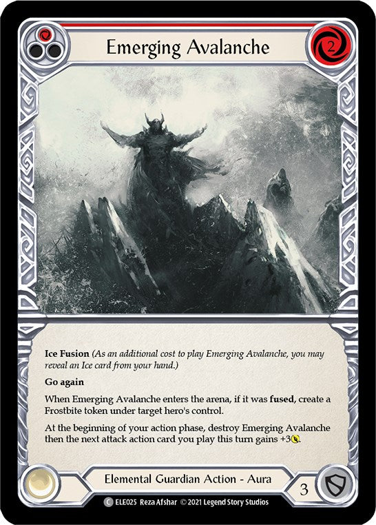 Emerging Avalanche (Red) [ELE025] [Tales of Aria] Unlimited Edition Normal
