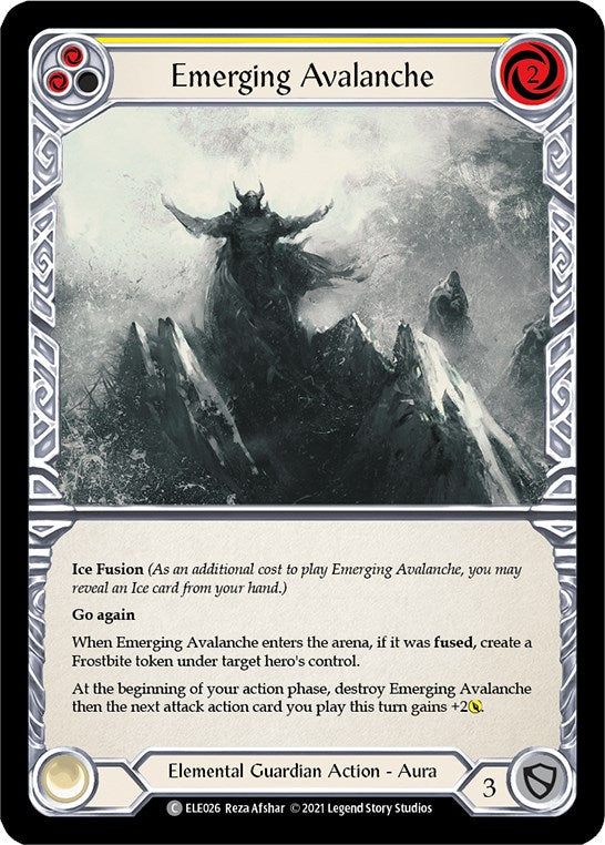 Emerging Avalanche (Yellow) [ELE026] [Tales of Aria] 1st Edition Normal