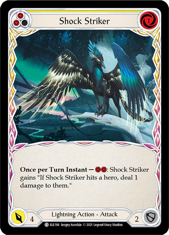 Shock Striker (Yellow) [ELE196] [Tales of Aria] Unlimited Edition Rainbow Foil