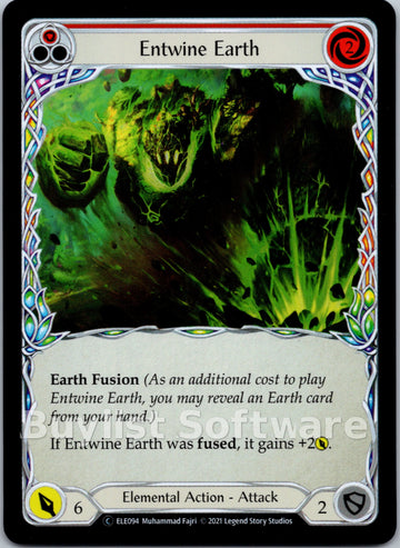 Entwine Earth (Red) [ELE094] [Tales of Aria] Unlimited Edition Rainbow Foil
