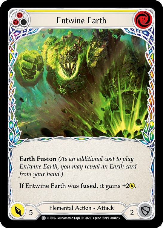 Entwine Earth (Yellow) [ELE095] [Tales of Aria] 1st Edition Rainbow Foil