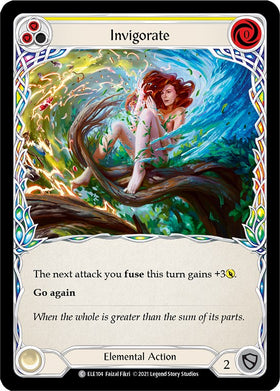 Invigorate (Yellow) [ELE104] [Tales of Aria] 1st Edition Rainbow Foil