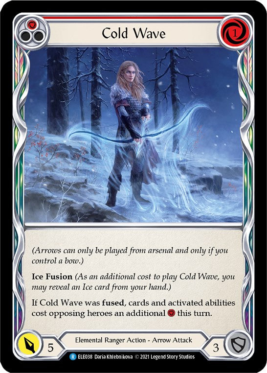 Cold Wave (Red) [ELE038] [Tales of Aria] 1st Edition Normal