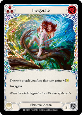 Invigorate (Blue) [ELE105] [Tales of Aria] Unlimited Edition Rainbow Foil