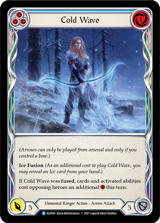 Cold Wave (Blue) [ELE040] [Tales of Aria] Unlimited Edition Rainbow Foil