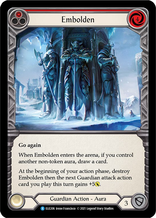 Embolden (Red) [ELE206] [Tales of Aria] Unlimited Edition Rainbow Foil