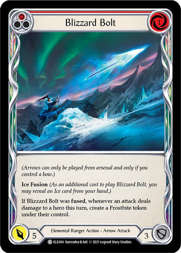 Blizzard Bolt (Red) [ELE044] [Tales of Aria] Unlimited Edition Normal