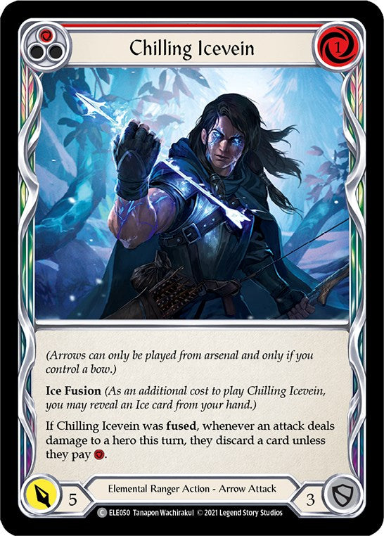 Chilling Icevein (Red) [ELE050] [Tales of Aria] Unlimited Edition Rainbow Foil