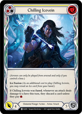 Chilling Icevein (Yellow) [ELE051] [Tales of Aria] Unlimited Edition Rainbow Foil