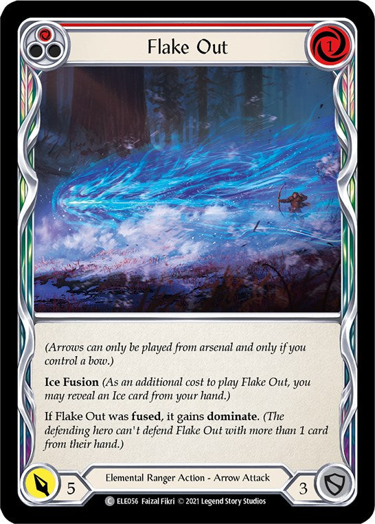 Flake Out (Red) [ELE056] [Tales of Aria] Unlimited Edition Rainbow Foil