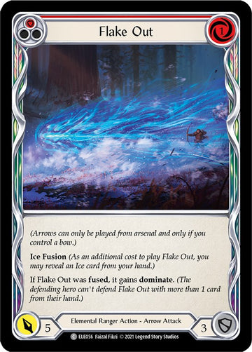 Flake Out (Red) [ELE056] [Tales of Aria] 1st Edition Normal
