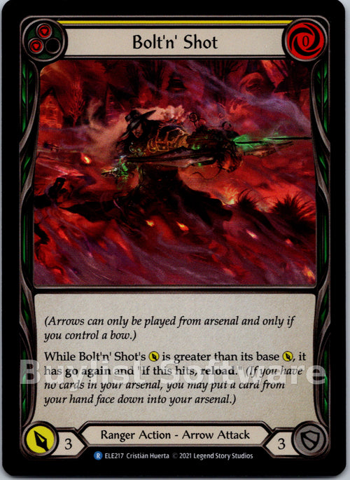 Bolt'n' Shot (Yellow) [ELE217] [Tales of Aria] 1st Edition Rainbow Foil