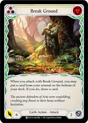 Break Ground (Yellow) [ELE132] [Tales of Aria] 1st Edition Normal