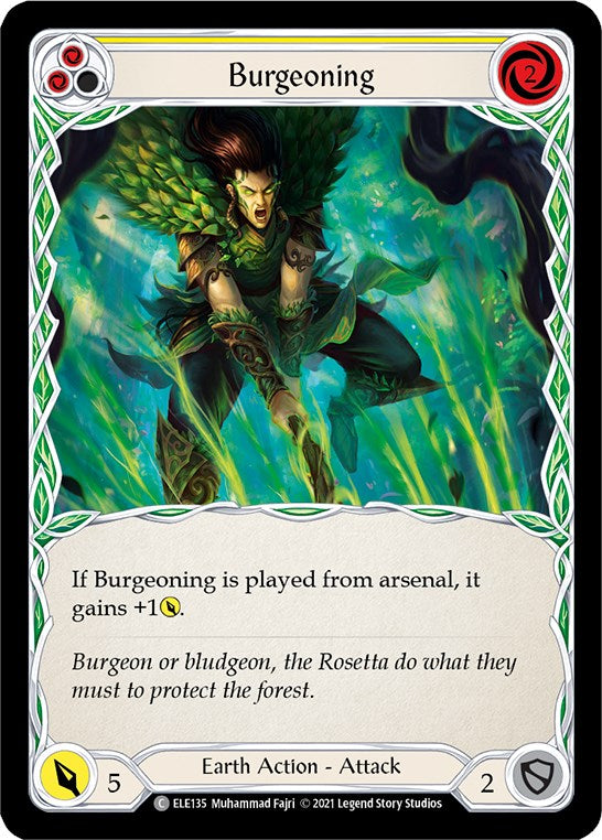Burgeoning (Yellow) [ELE135] [Tales of Aria] 1st Edition Normal