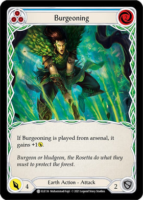 Burgeoning (Blue) [ELE136] [Tales of Aria] Unlimited Edition Rainbow Foil