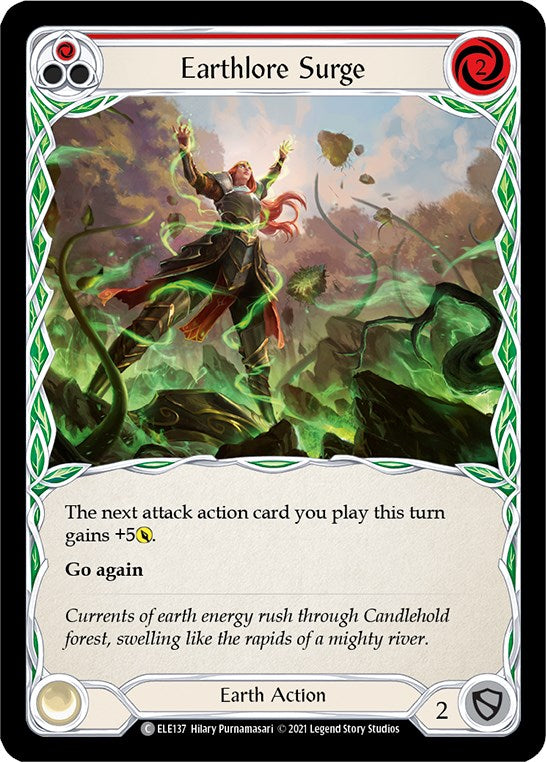 Earthlore Surge (Red) [ELE137] [Tales of Aria] Unlimited Edition Normal