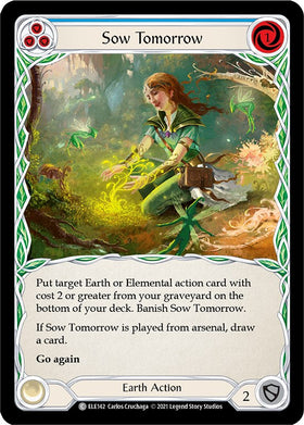 Sow Tomorrow (Blue) [ELE142] [Tales of Aria] 1st Edition Rainbow Foil