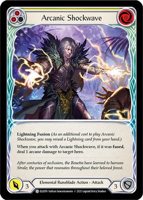 Arcanic Shockwave (Yellow) [ELE074] [Tales of Aria] Unlimited Edition Rainbow Foil