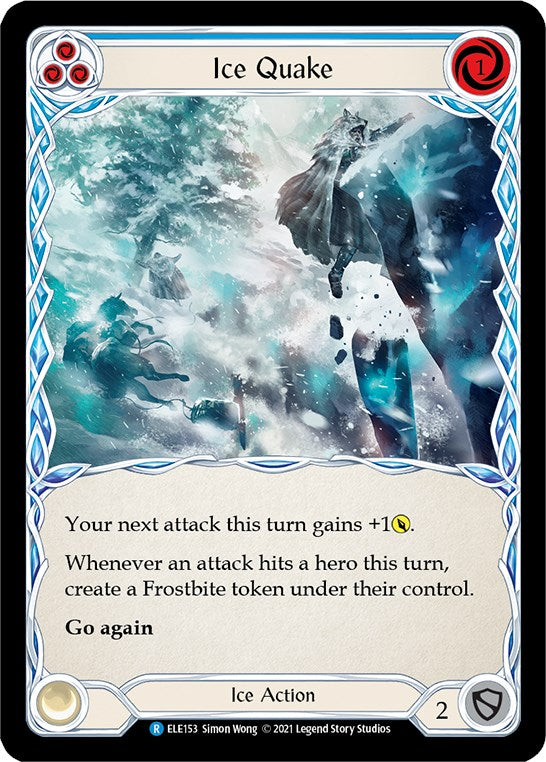 Ice Quake (Blue) [ELE153] [Tales of Aria] 1st Edition Normal