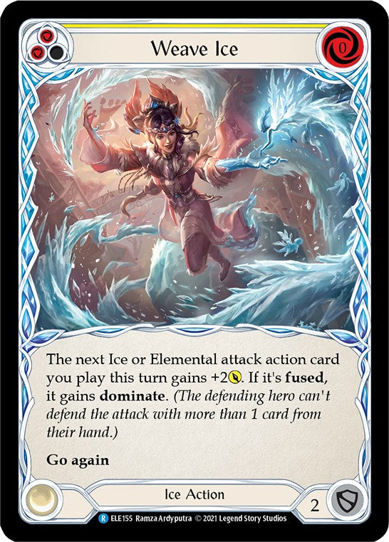Weave Ice (Yellow) [ELE155] [Tales of Aria] 1st Edition Normal