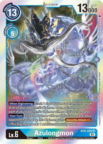Azulongmon [BT6-029] [Double Diamond] Foil