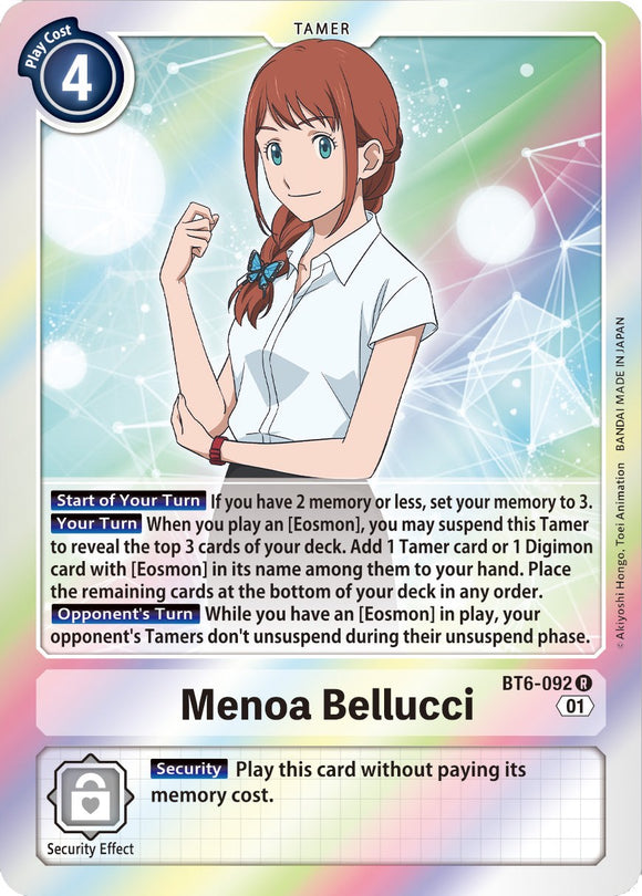 Menoa Bellucci [BT6-092] [Double Diamond] Foil
