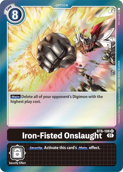 Iron-Fisted Onslaught [BT6-106] [Double Diamond] Foil