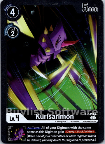 Kurisarimon [P-045] [Digimon Promotion Cards] Foil