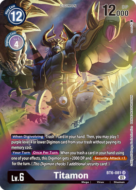 Titamon (Alternate Art) [BT6-081] [Double Diamond] Foil