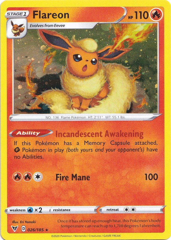 Flareon (Cosmos Holo) [026/185] [Vivid Voltage] Holofoil
