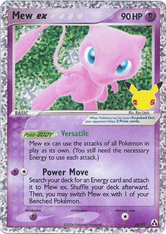 Mew ex [88/92] [Celebrations: Classic Collection] Holofoil