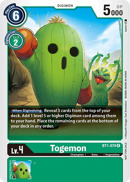 Togemon (Official Tournament Pack Vol.3) [BT1-074] [Release Special Booster 1.0]