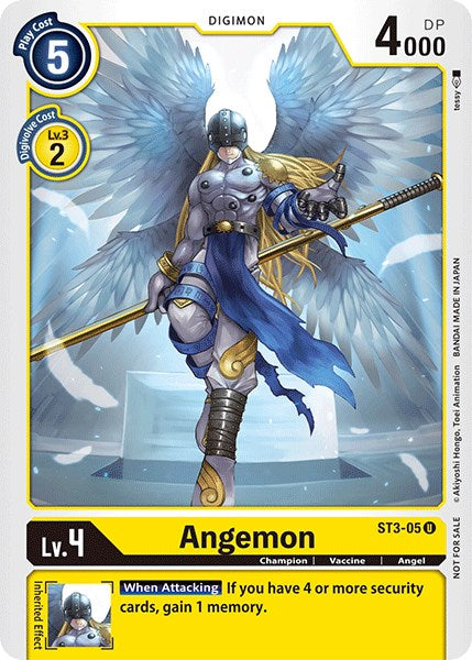 Angemon (Official Tournament Pack Vol.3) [ST3-05 U] [ Heaven's Yellow]