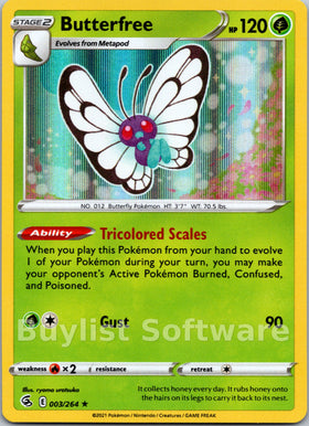 Butterfree [003/264] [Fusion Strike] Holofoil