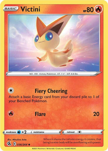 Victini [036/264] [Fusion Strike] Reverse Holofoil