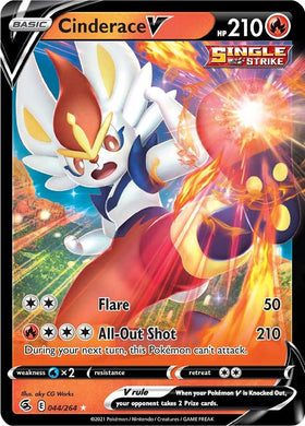 Cinderace V [044/264] [Fusion Strike] Holofoil