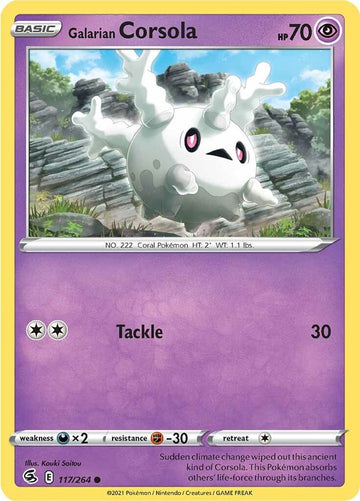 Galarian Corsola [117/264] [Fusion Strike] Reverse Holofoil