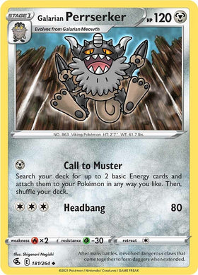Galarian Perrserker [181/264] [Fusion Strike]