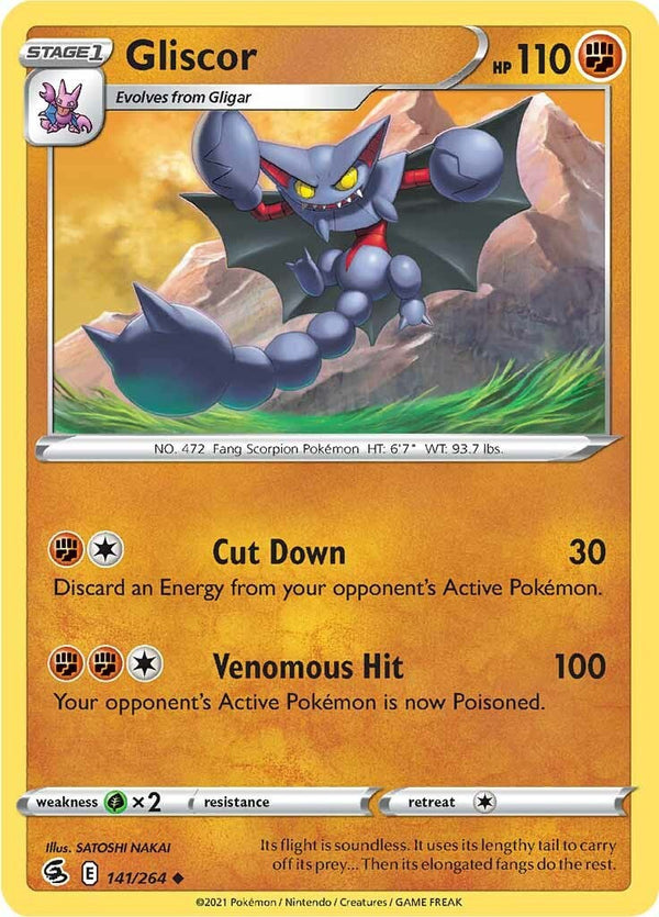 Gliscor [141/264] [Fusion Strike] Reverse Holofoil
