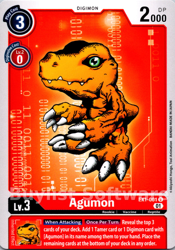 Agumon [EX1-001] [Classic Collection]