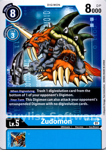 Zudomon [EX1-018 C] [Classic Collection]