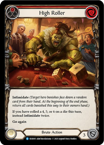 High Roller (Red) [EVR005] [Everfest] 1st Edition Rainbow Foil